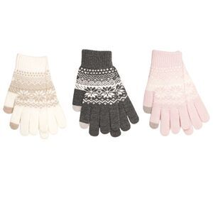 RJM Womens/Ladies Touch Screen Brushed Gloves / Multicolored